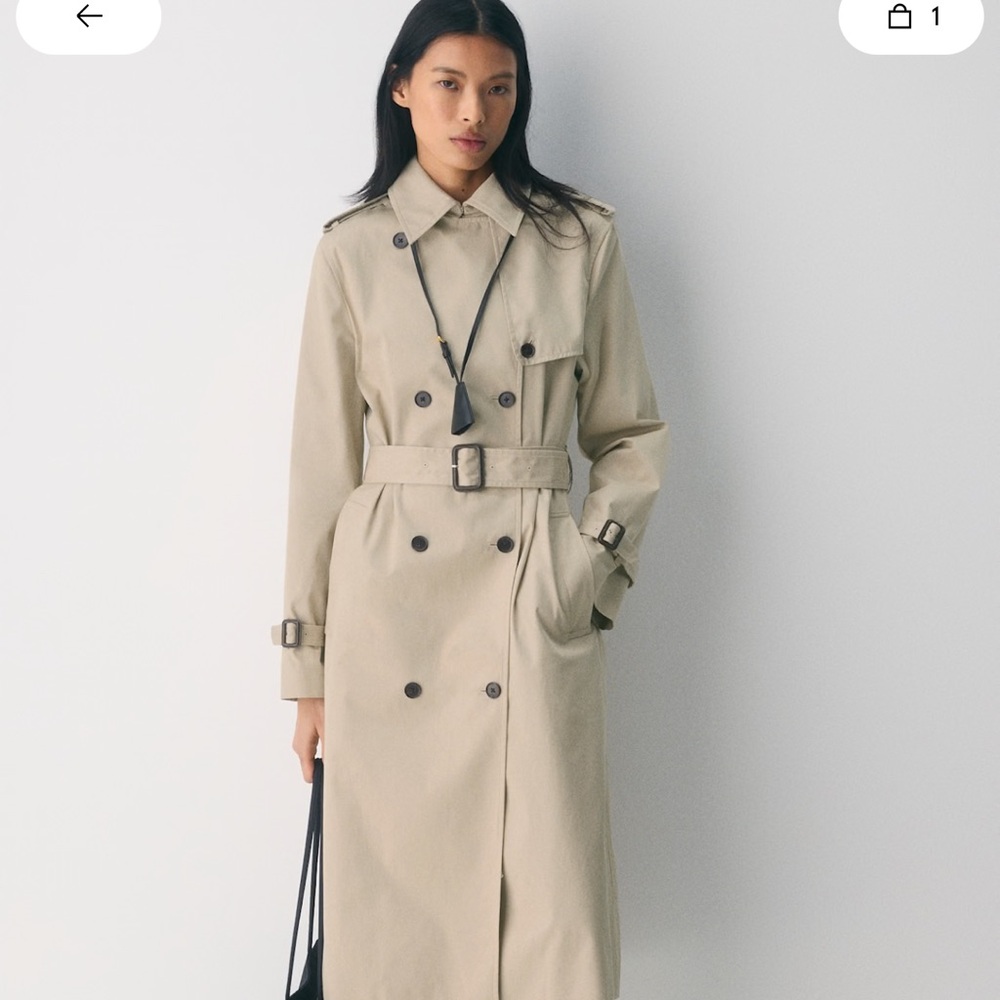 Aritzia Finch Beige Trench Coat - Picture 4 of 4